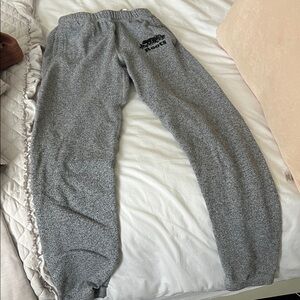 Roots salt and pepper Fleece Joggers with Logo